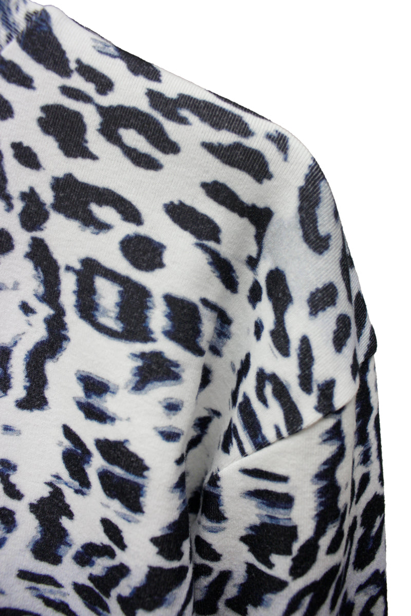 LEOPARD PRINT TURTLE NECK TOP【23AW】