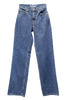 WASHED DENIM STRAIGHT PANTS