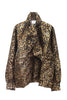 LEOPARD SCARF BLOUSE