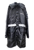 NYLON MIDI HOOD COAT