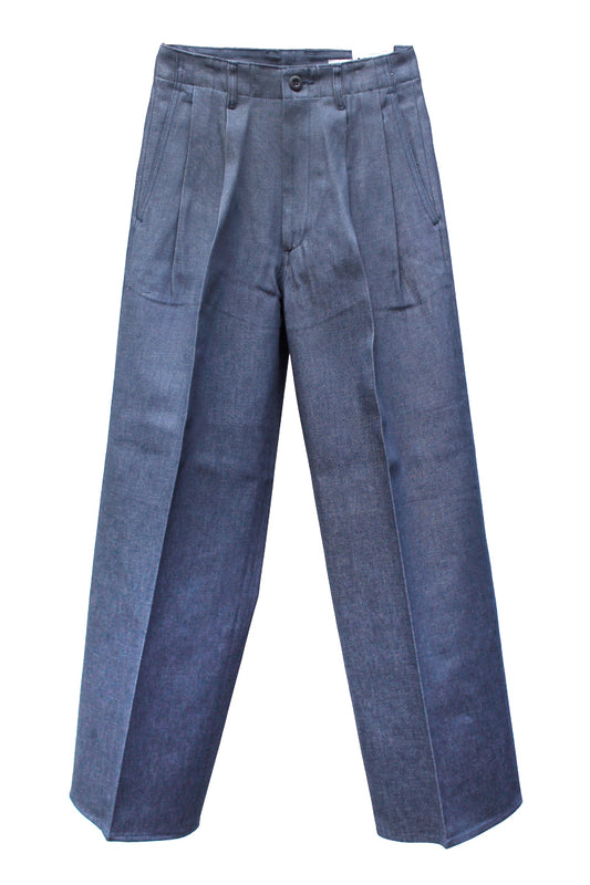 TUCK WIDE DENIM PANTS