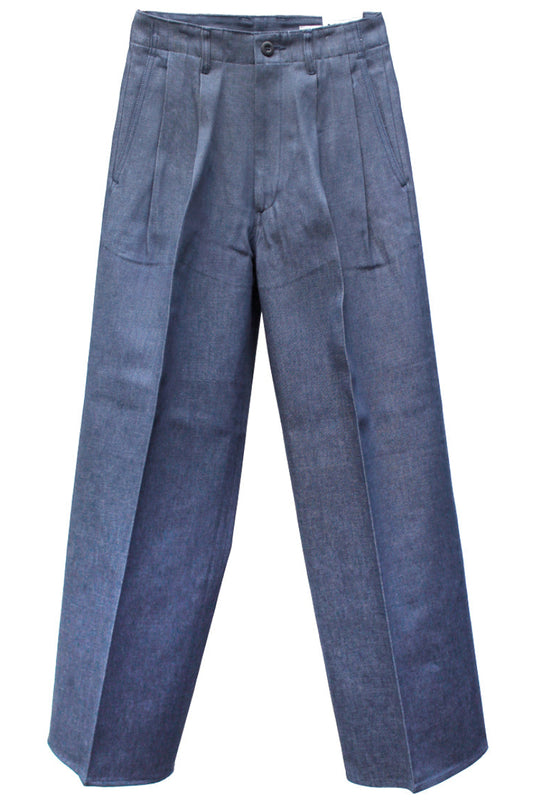 TUCK WIDE DENIM PANTS