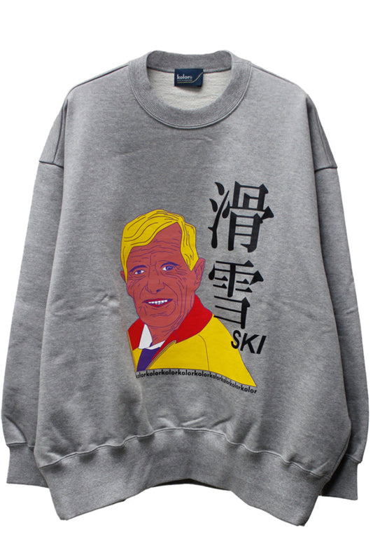 プリントスウェットトップス