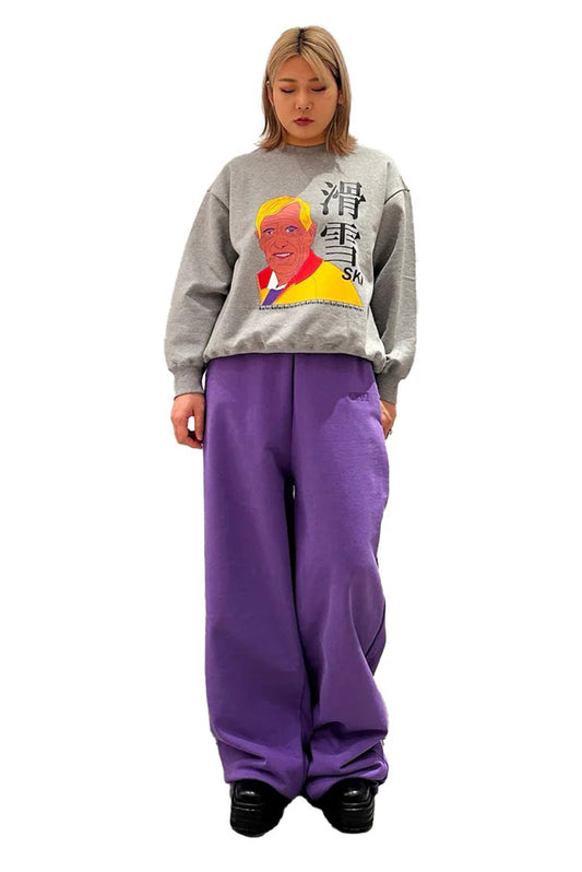 プリントスウェットトップス