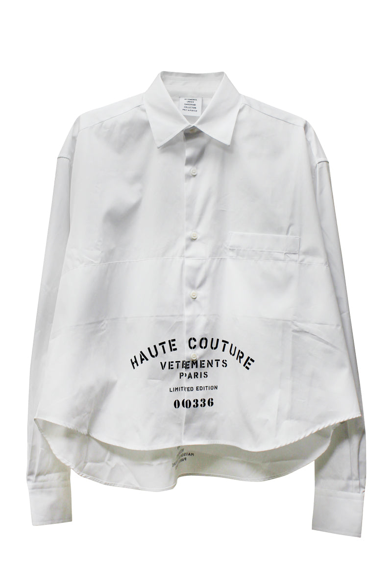 HAUTE COUTURE CROPPED SHIRT【24SS】