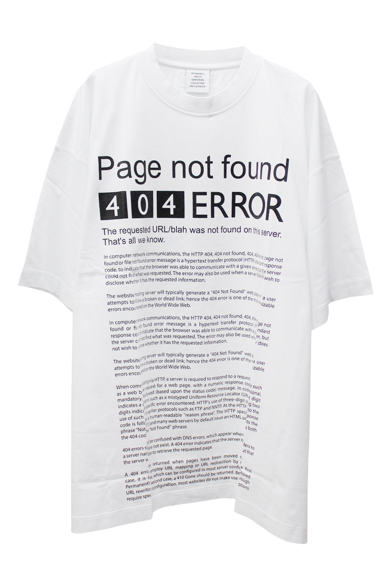 PAGE NOT FOUND Tシャツ【24SS】