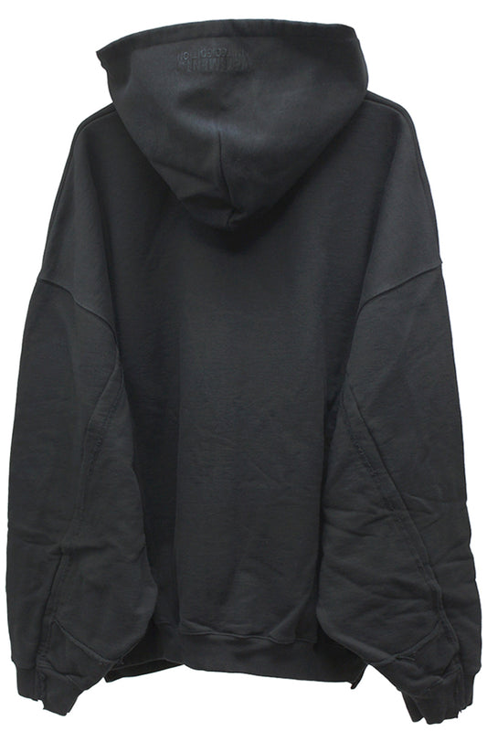 BLACKOUT CUT-UP HOODIE【24SS】