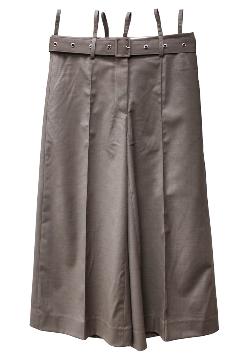 BELT DETAILED CULOTTE TROUSERS