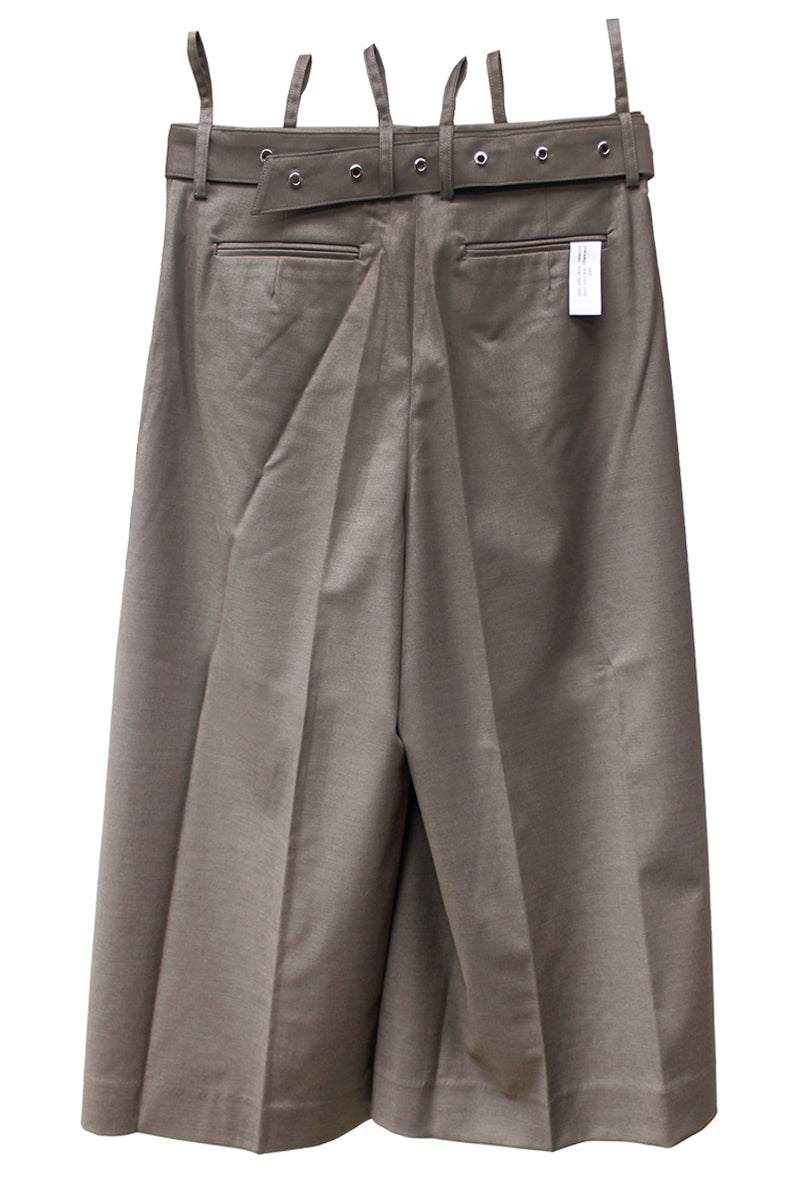 BELT DETAILED CULOTTE TROUSERS【24SS】