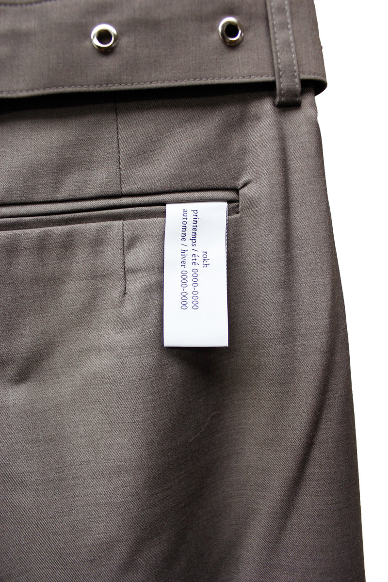 BELT DETAILED CULOTTE TROUSERS【24SS】