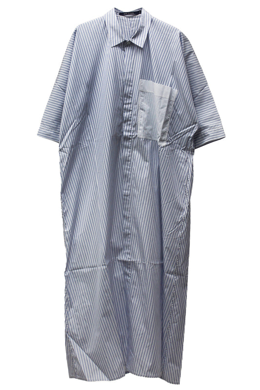 ストライプシャツドレス