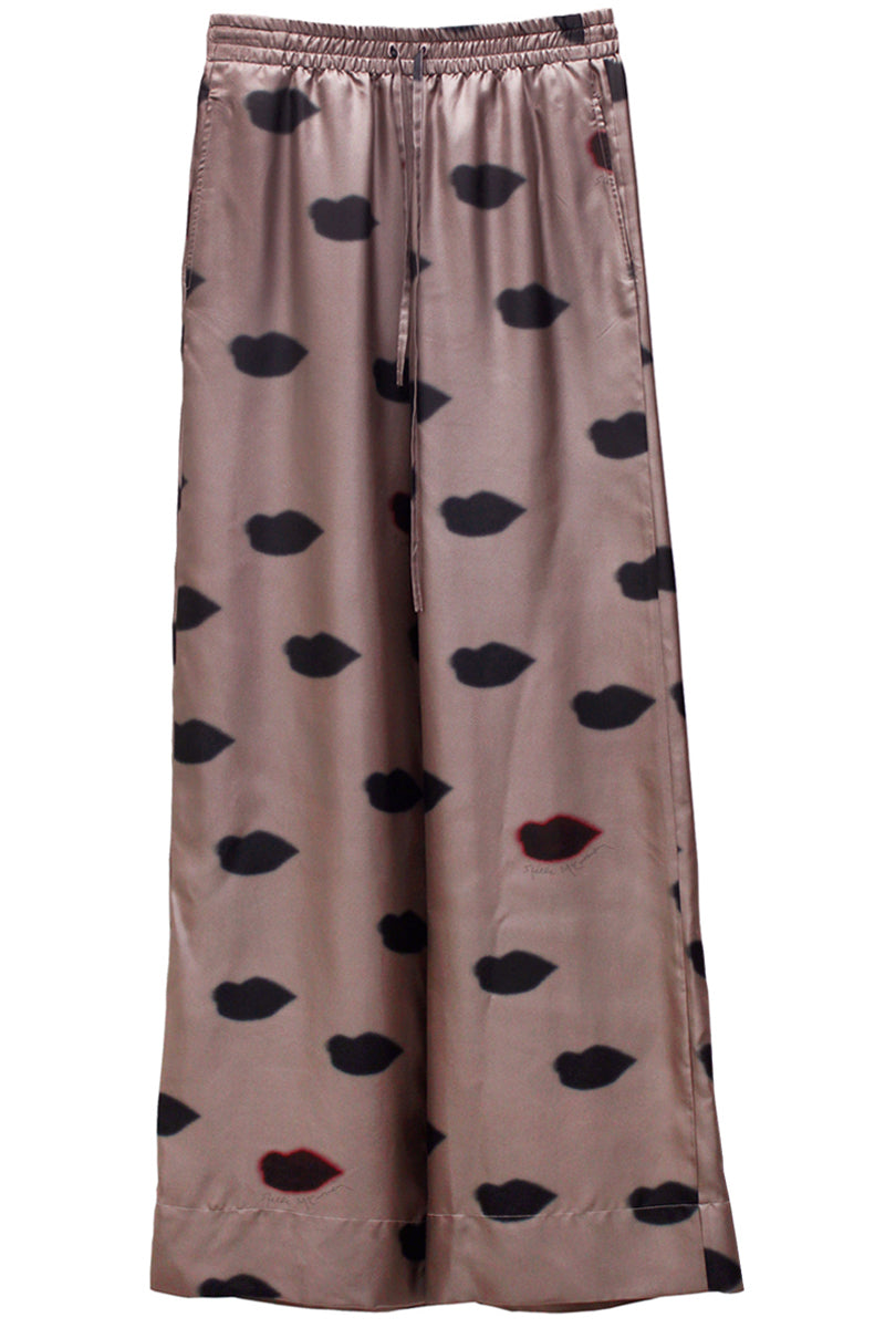 LIPS PRINT PAJAMA TROUSERS【24AW】