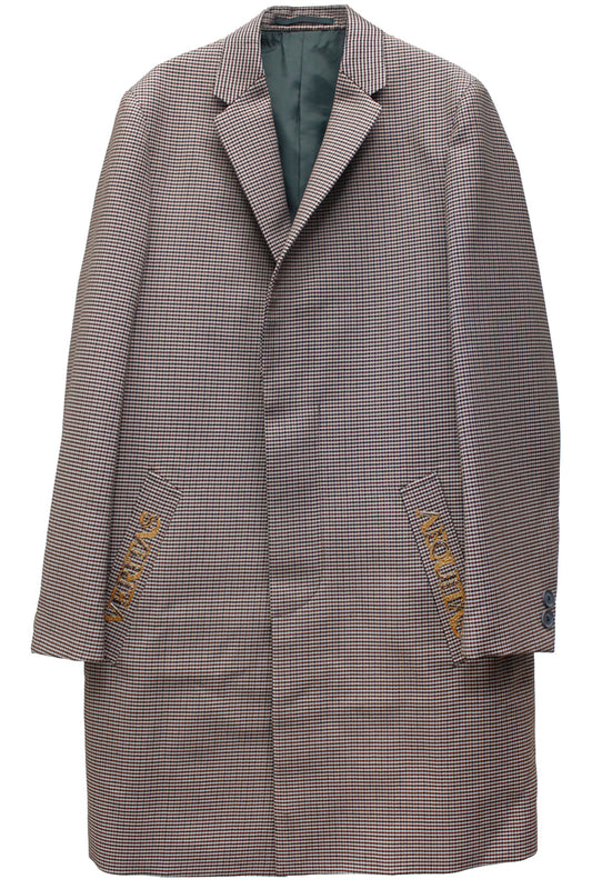 千鳥格子柄シングルコート(MEN)