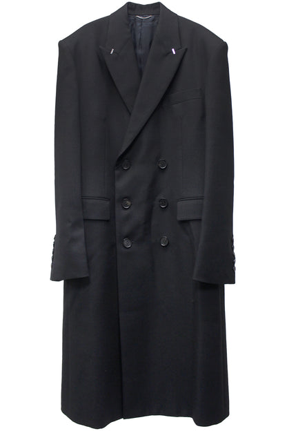 WOOL GABARDINE DOUBLE BREASTED COAT（MEN’S）【24AW】