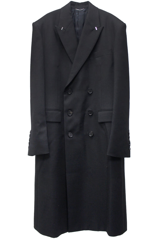 WOOL GABARDINE DOUBLE BREASTED COAT（MEN’S）【24AW】