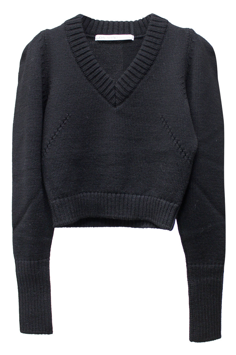 RIB TUCKED SHOULDER SWEATER【24AW】