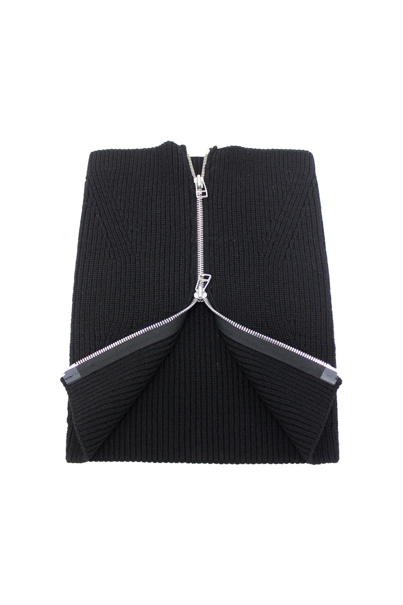 ZIPPED KNIT NECK GAITER【24AW】