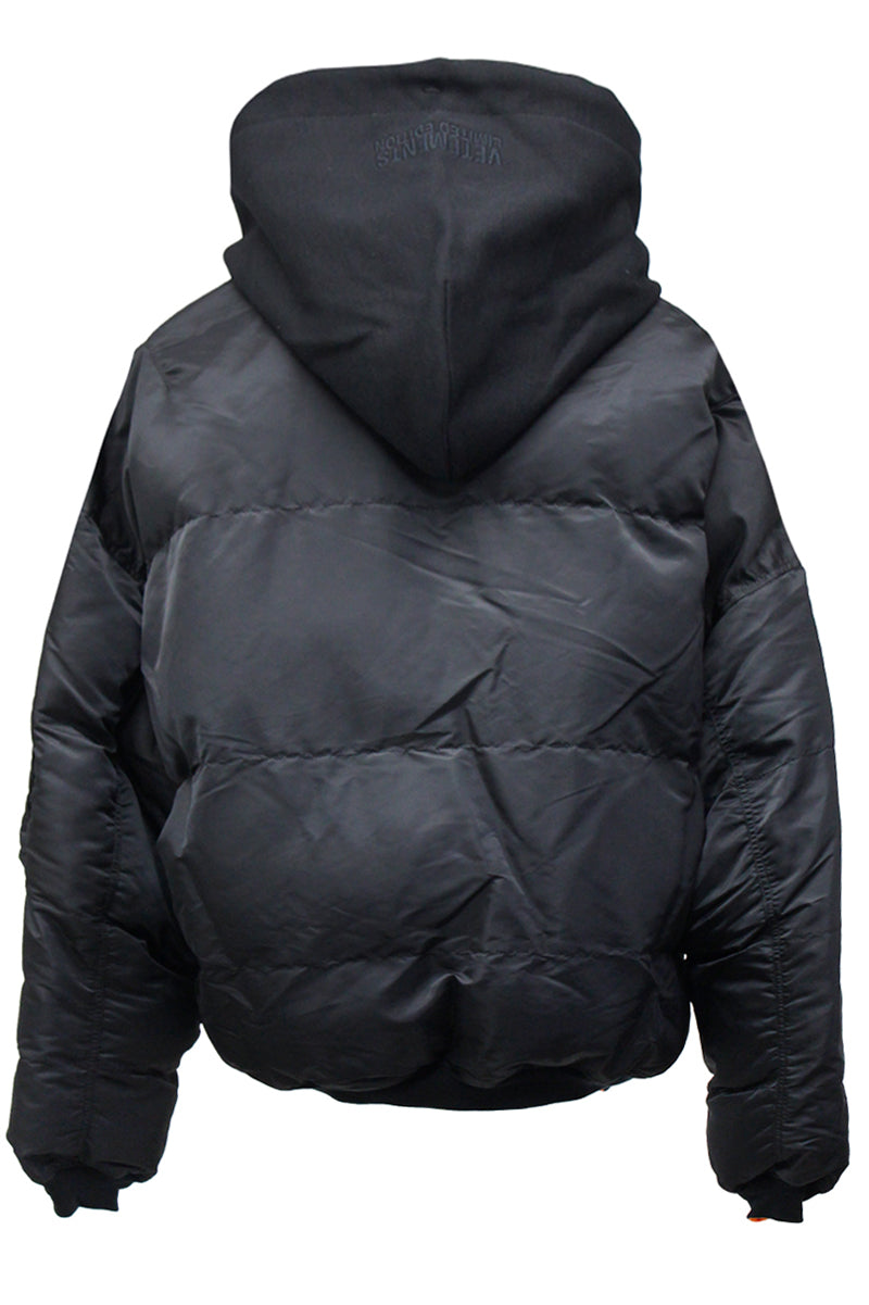 QUILTED HOODED BOMBER JACKET【24AW】