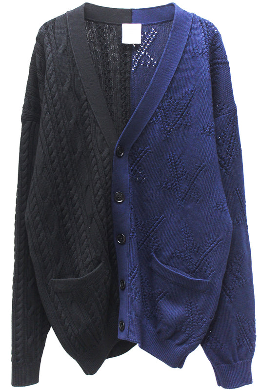 SPLIT DECONSTRUCTED CARDIGAN