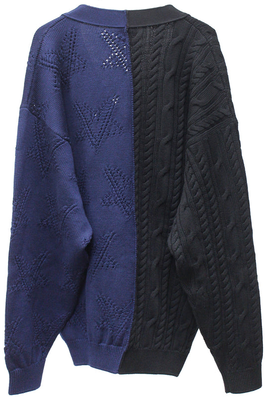 SPLIT DECONSTRUCTED CARDIGAN