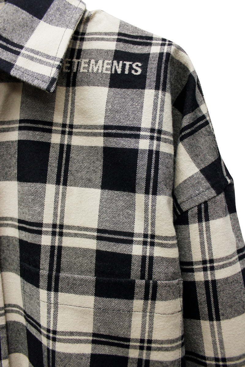 LOGO JACQUARD PLAID SHIRT【24AW】