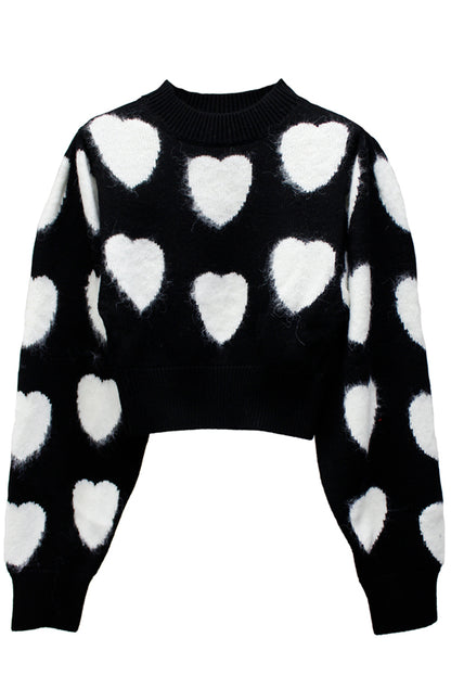 Heart Pattern Sweater【24AW】