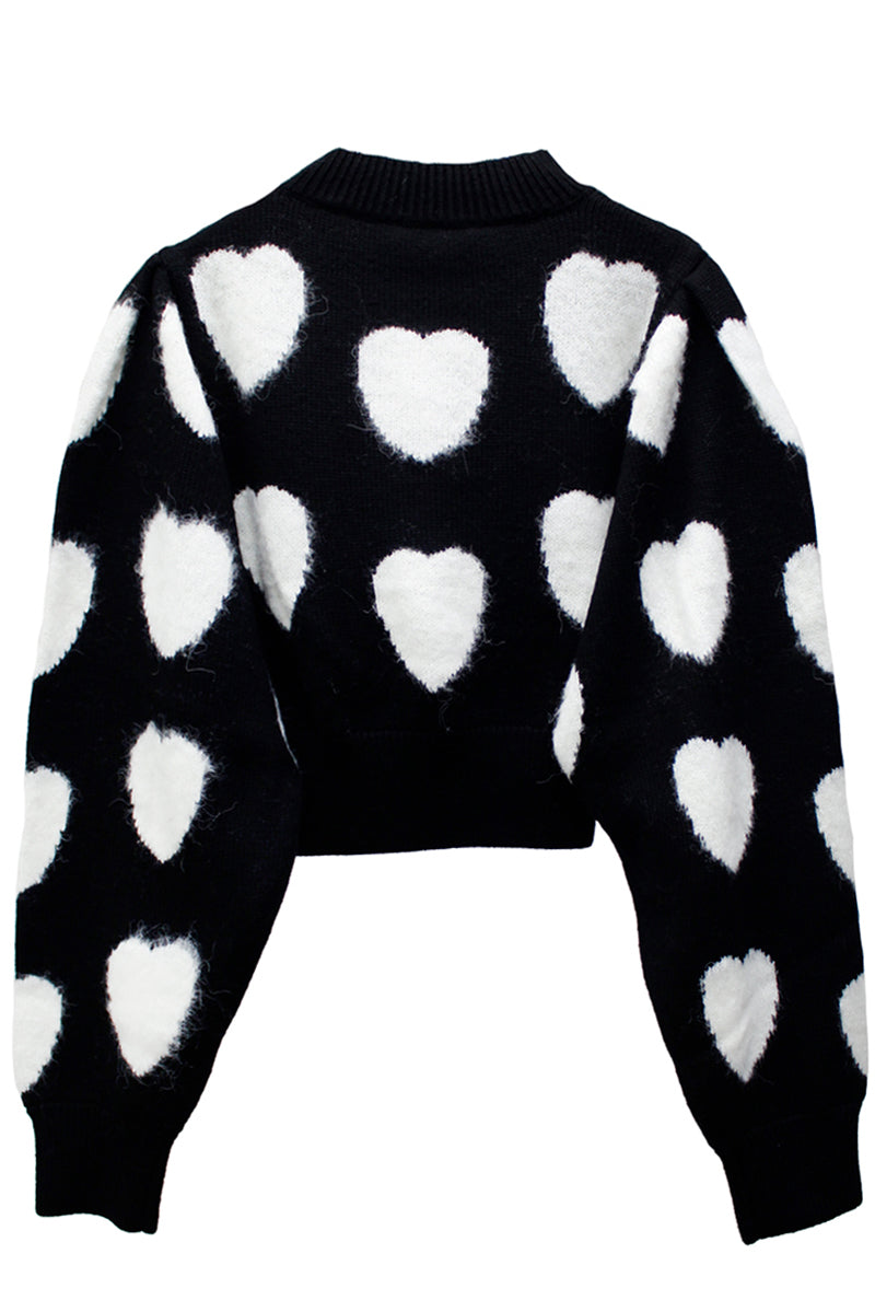 Heart Pattern Sweater【24AW】