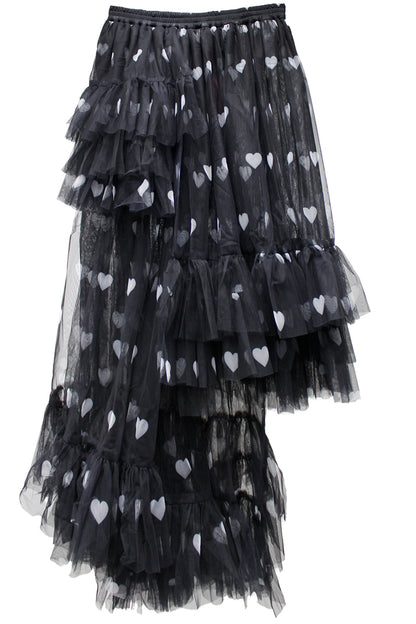 Asymmetric Tulle Skirt【24AW】