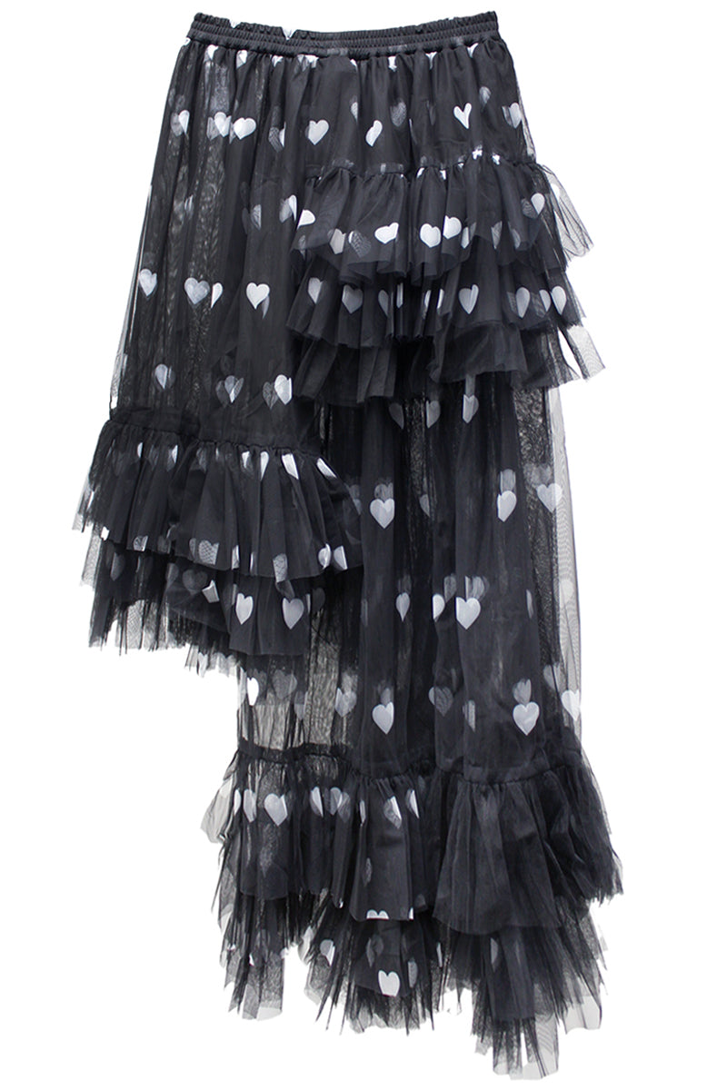 Asymmetric Tulle Skirt【24AW】