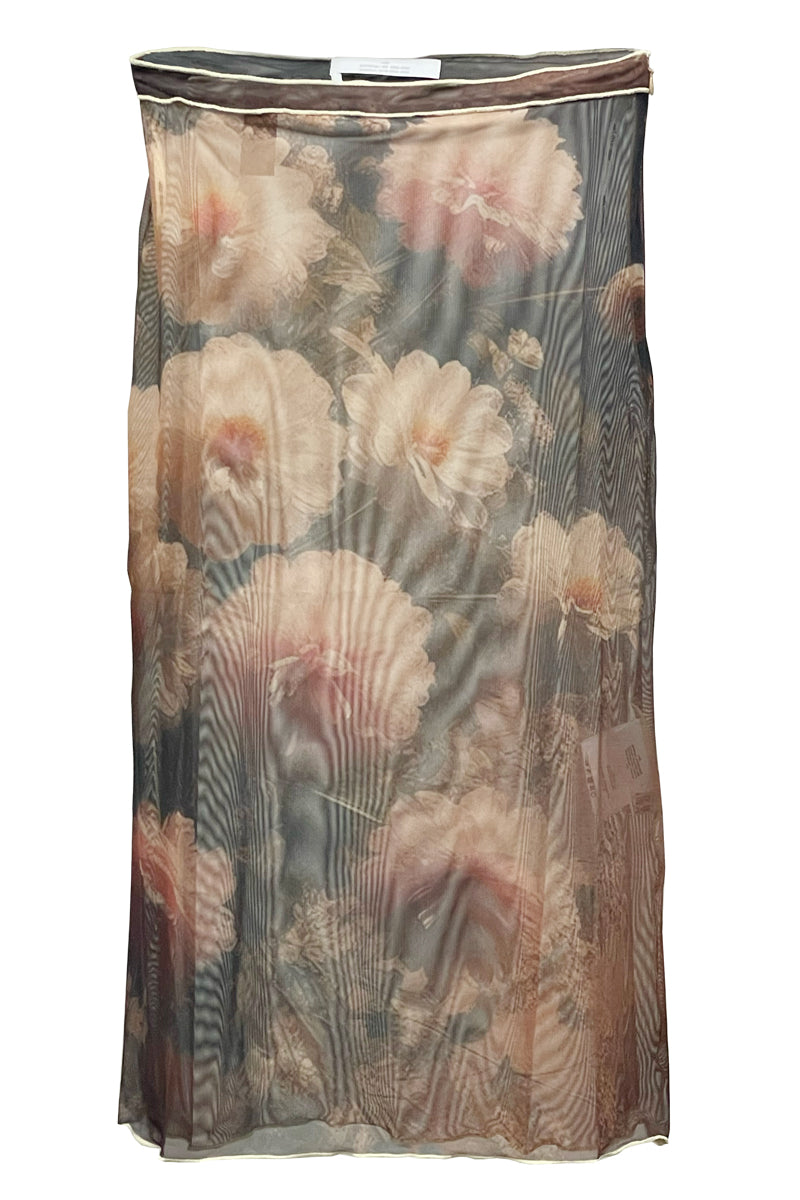 FLOWERS PRINTED SKIRT【24AW】