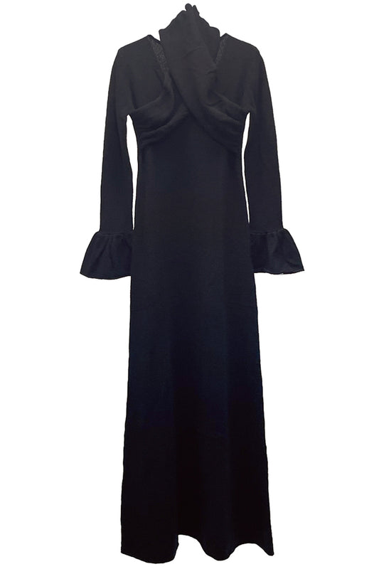 CROSS KNITTED DRESS