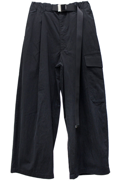 QUIET MILITARY BELTED PANTS【24AW】