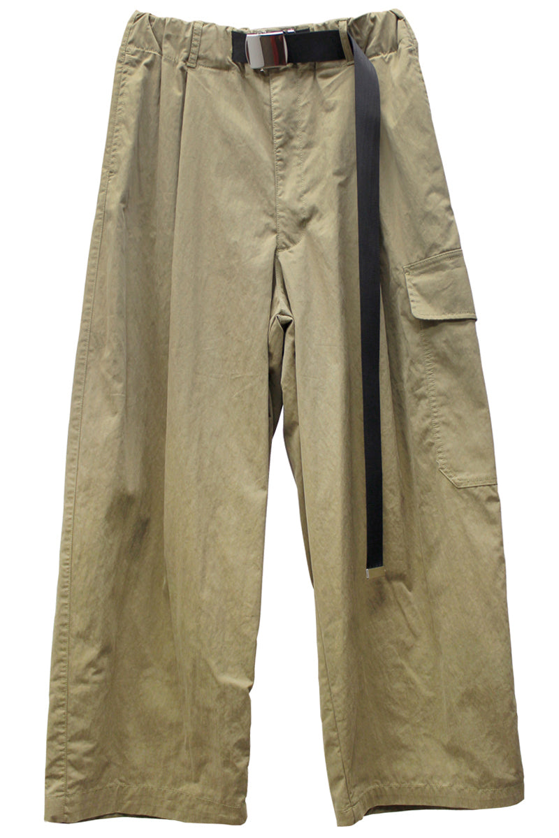 QUIET MILITARY BELTED PANTS【24AW】