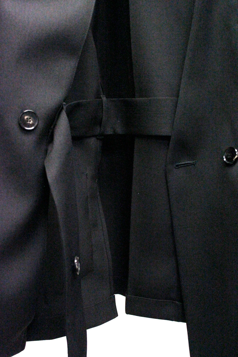 NO LAPEL ORIGAMI JKT GABARDINE【24AW】