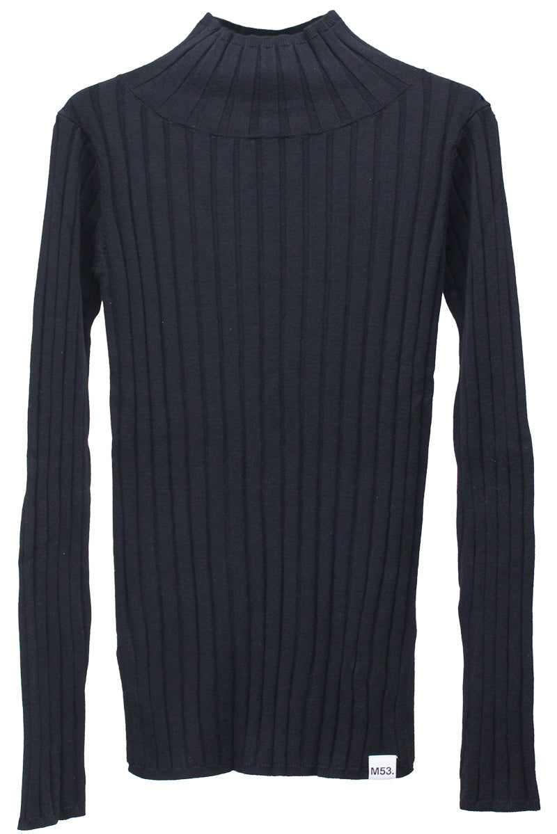 WIDE RIB MOCK NECK