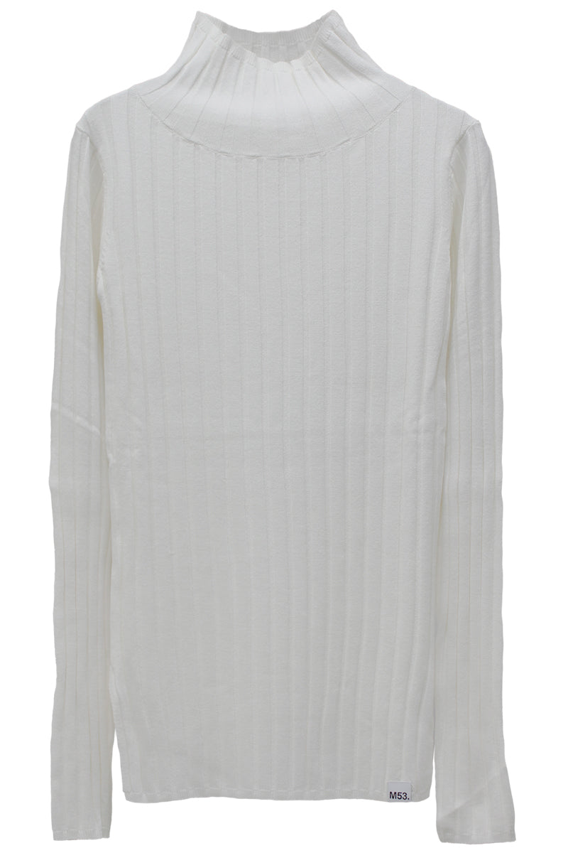 WIDE RIB MOCK NECK