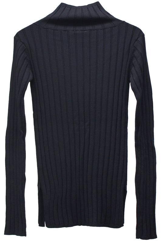 WIDE RIB MOCK NECK