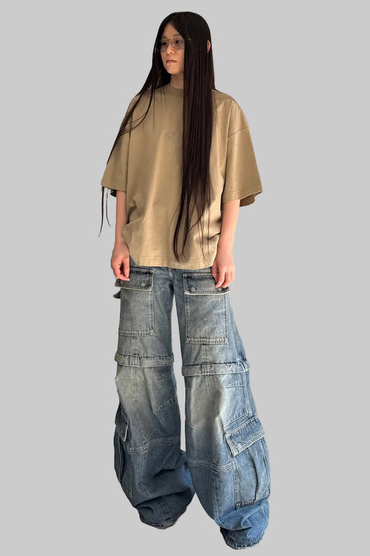 Flared Cargo Pants(UNISEX)