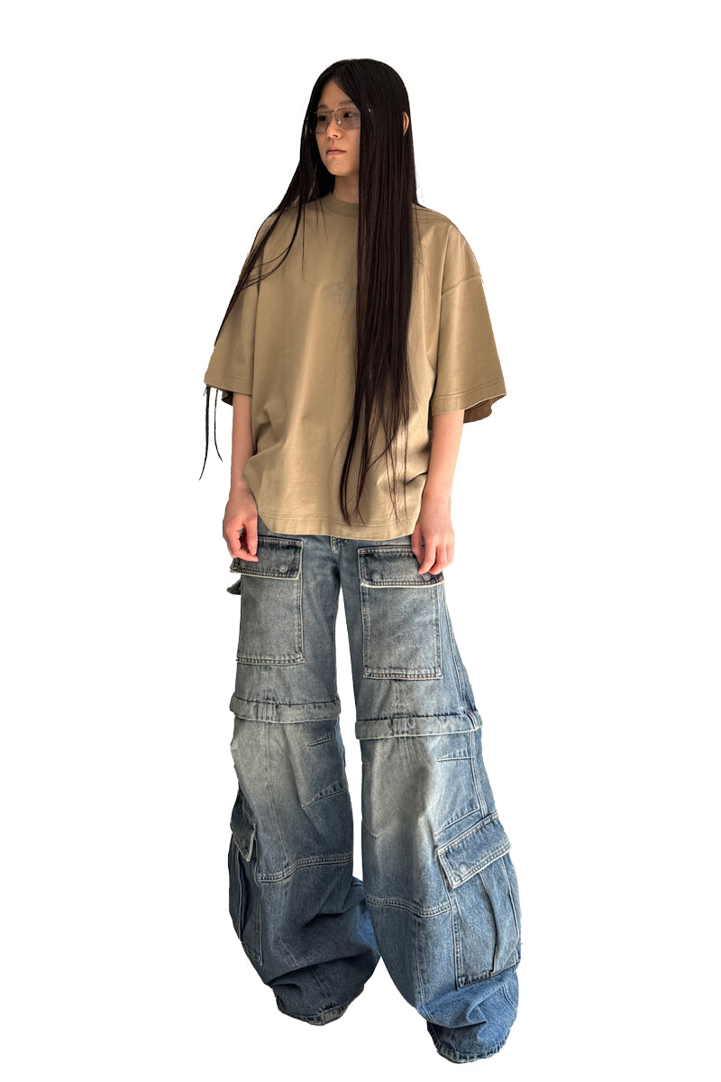 OVAL LOGO CROPPED BOXY T-SHIRT