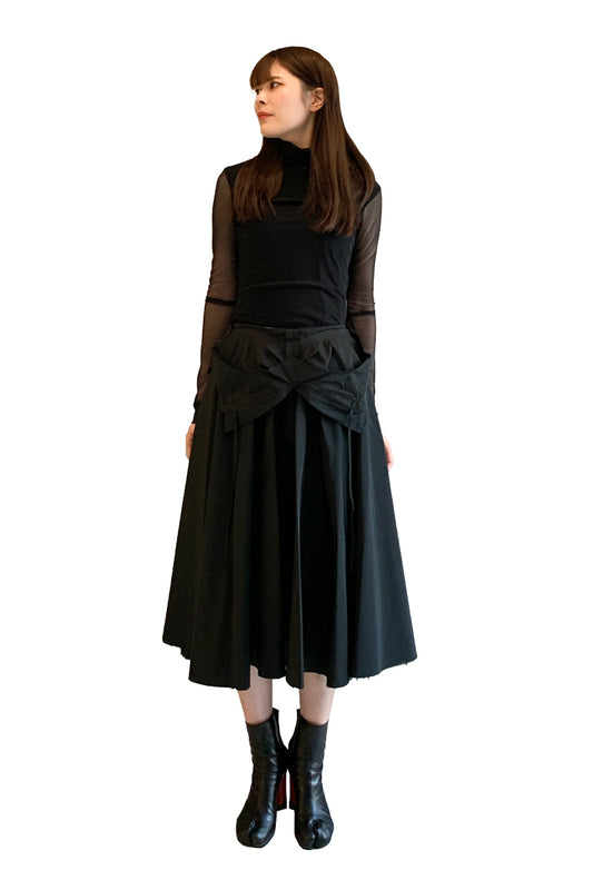 フレアミディスカート