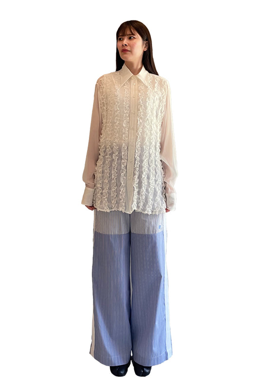 MIXED STRIPE TROUSERS