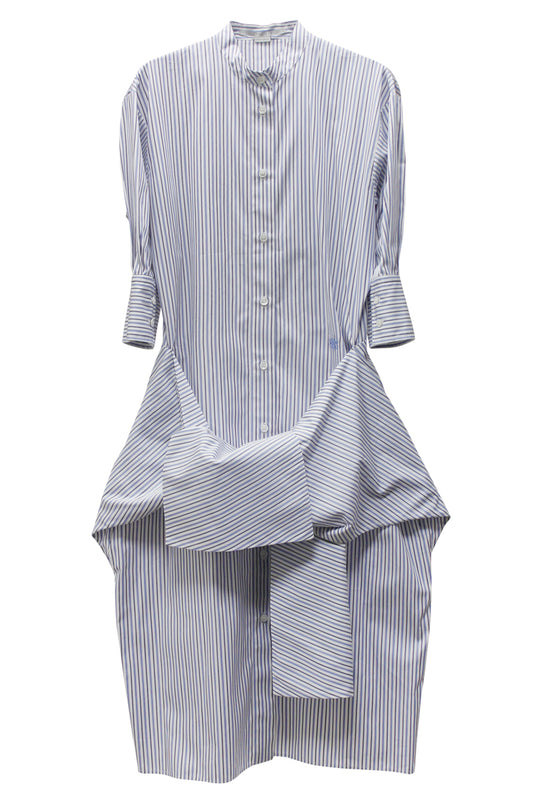 STRIPED WAIST TIE DRESS