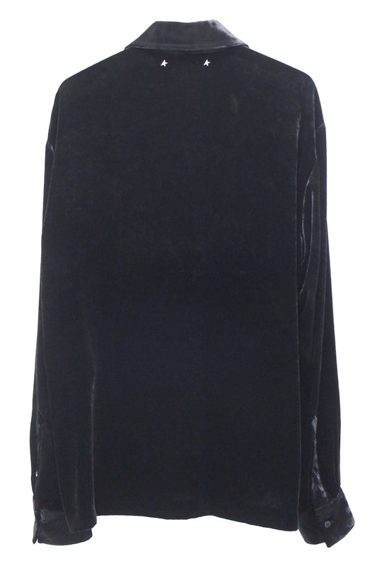 BOXY VELVET SHIRT