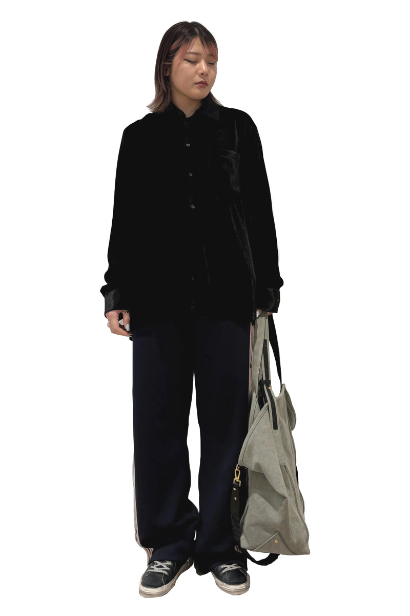 BOXY VELVET SHIRT