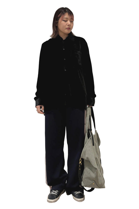 BOXY VELVET SHIRT