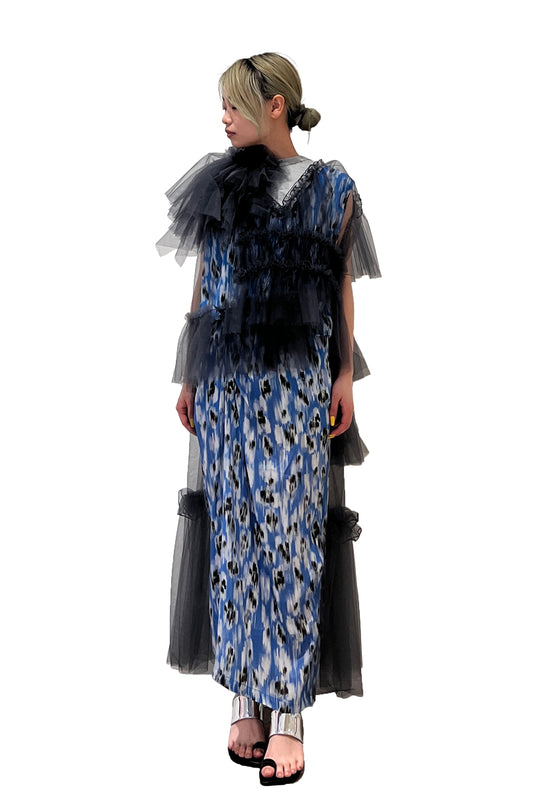 チュールロングトップス