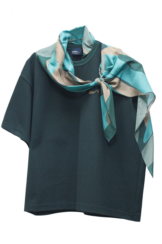 スカーフ付カットソー