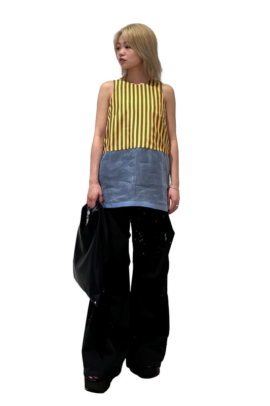 ストライプ柄トップス