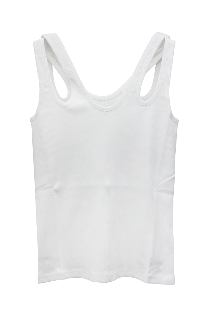 CROSS STRAP RIB TANK-TOP【25SS】