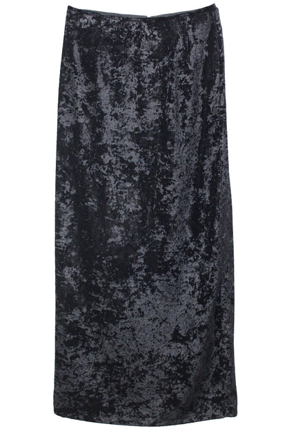 CRUSHED VELVET LONG SKIRT【25SS】